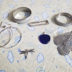 Bundle of Silver Jewelry